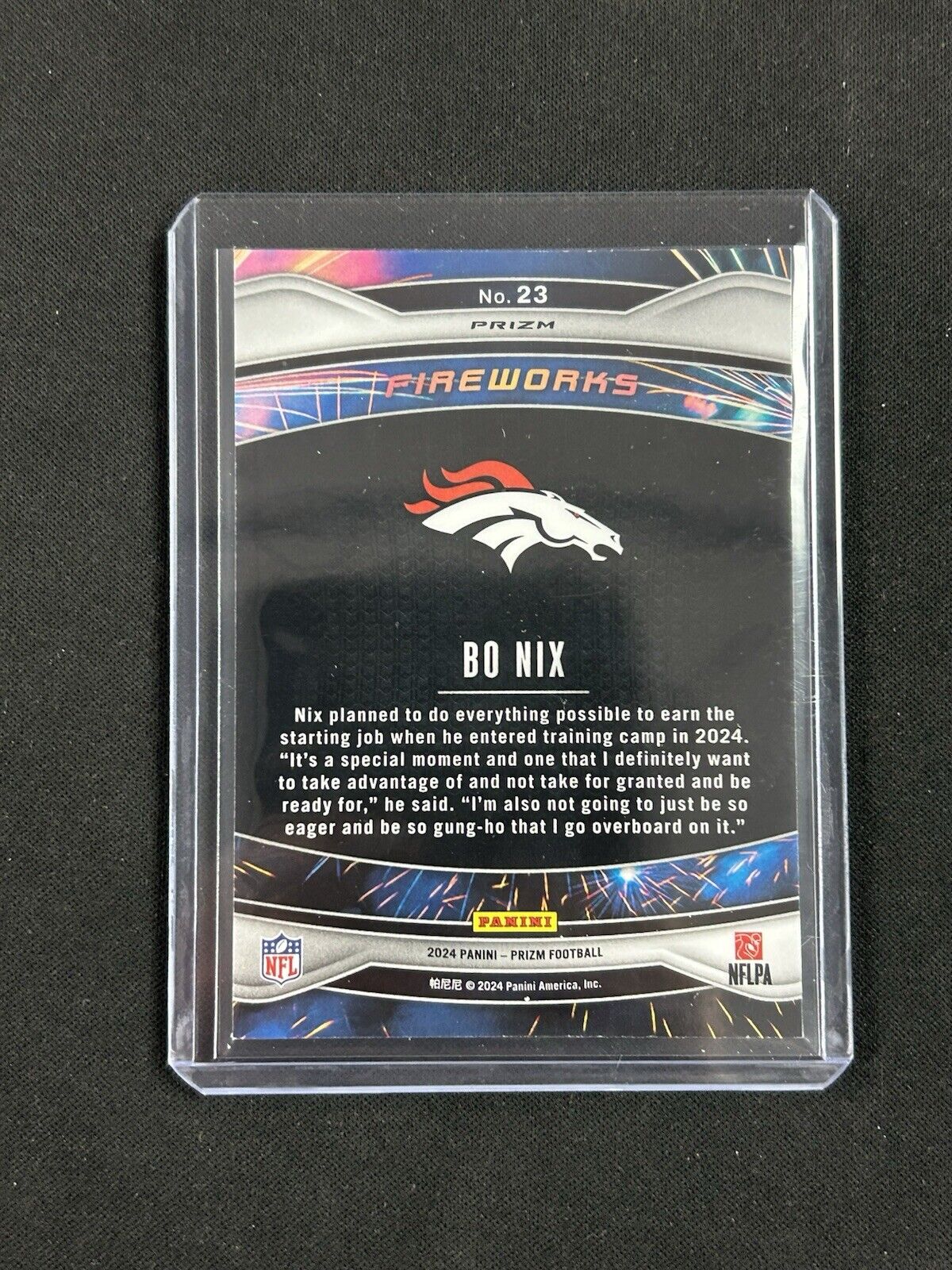 2024 Prizm Green Fireworks Bo Nix