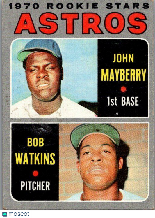 1970 Topps #227 Astros 1970 Rookie Stars (John Mayberry / Bob Watkins) RS, RC