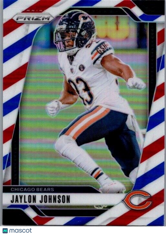 2024 Panini Prizm Football #51 Jaylon Johnson Red White Blue