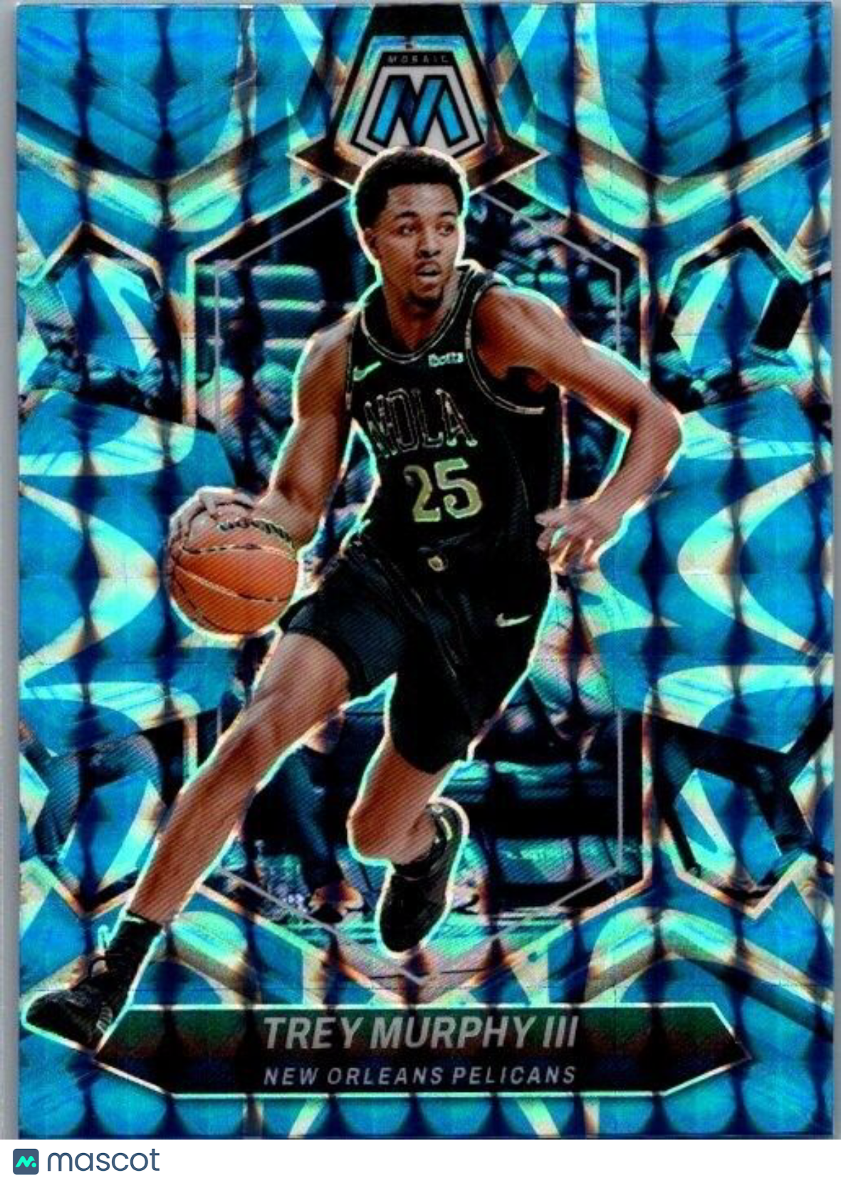 2023-24 Panini Mosaic - Reactive Blue Mosaic Prizm #12 Trey Murphy III