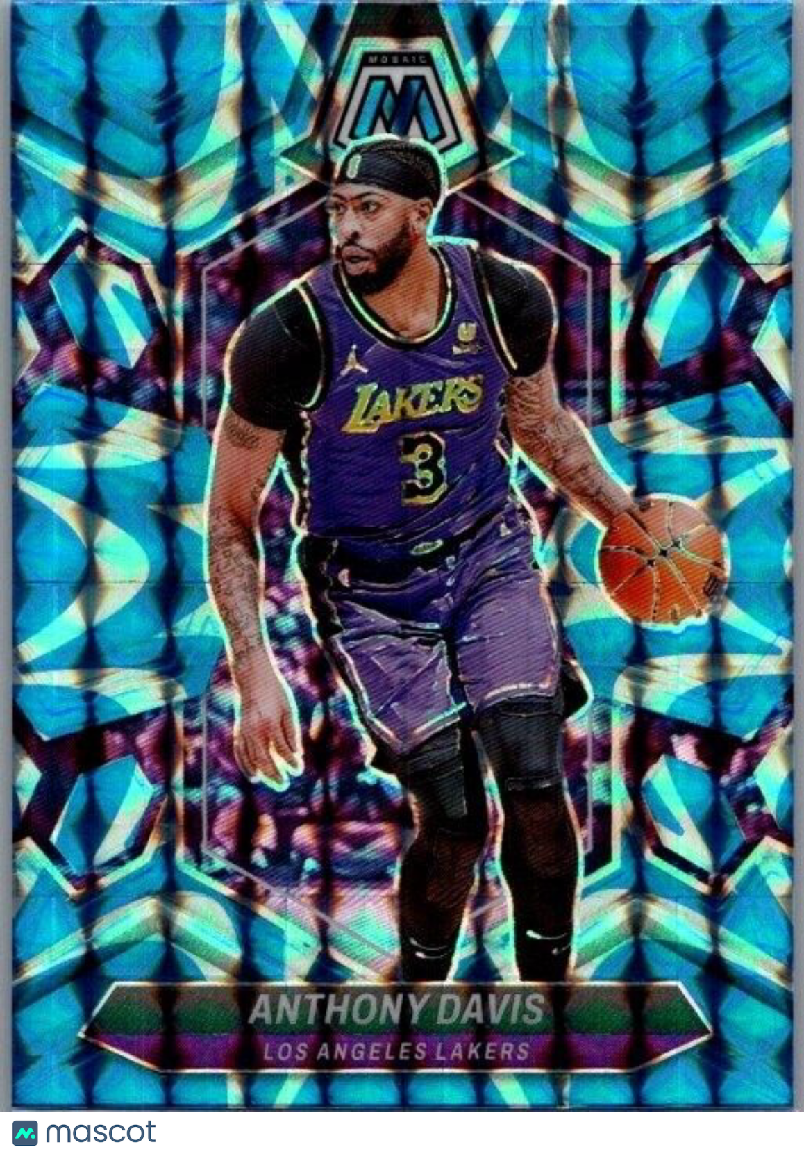 2023-24 Panini Mosaic - Reactive Blue Mosaic Prizm #73 Anthony Davis