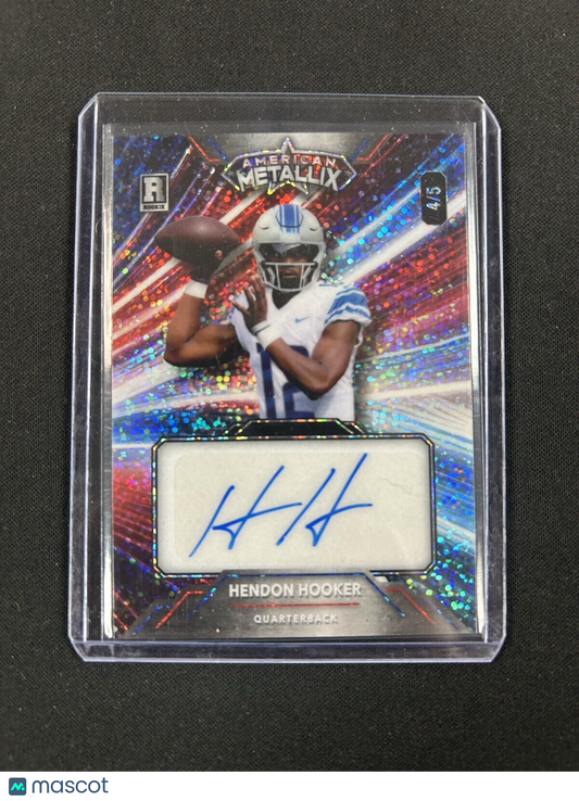 2023 Wild Card American Metallix Hendon Hooker Auto /5