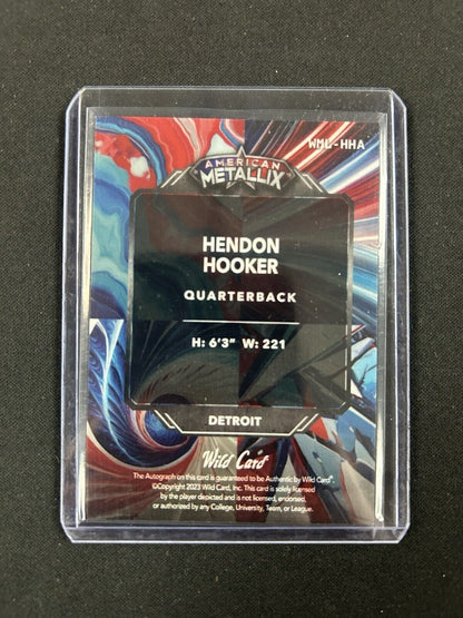 2023 Wild Card American Metallix Hendon Hooker Auto /5