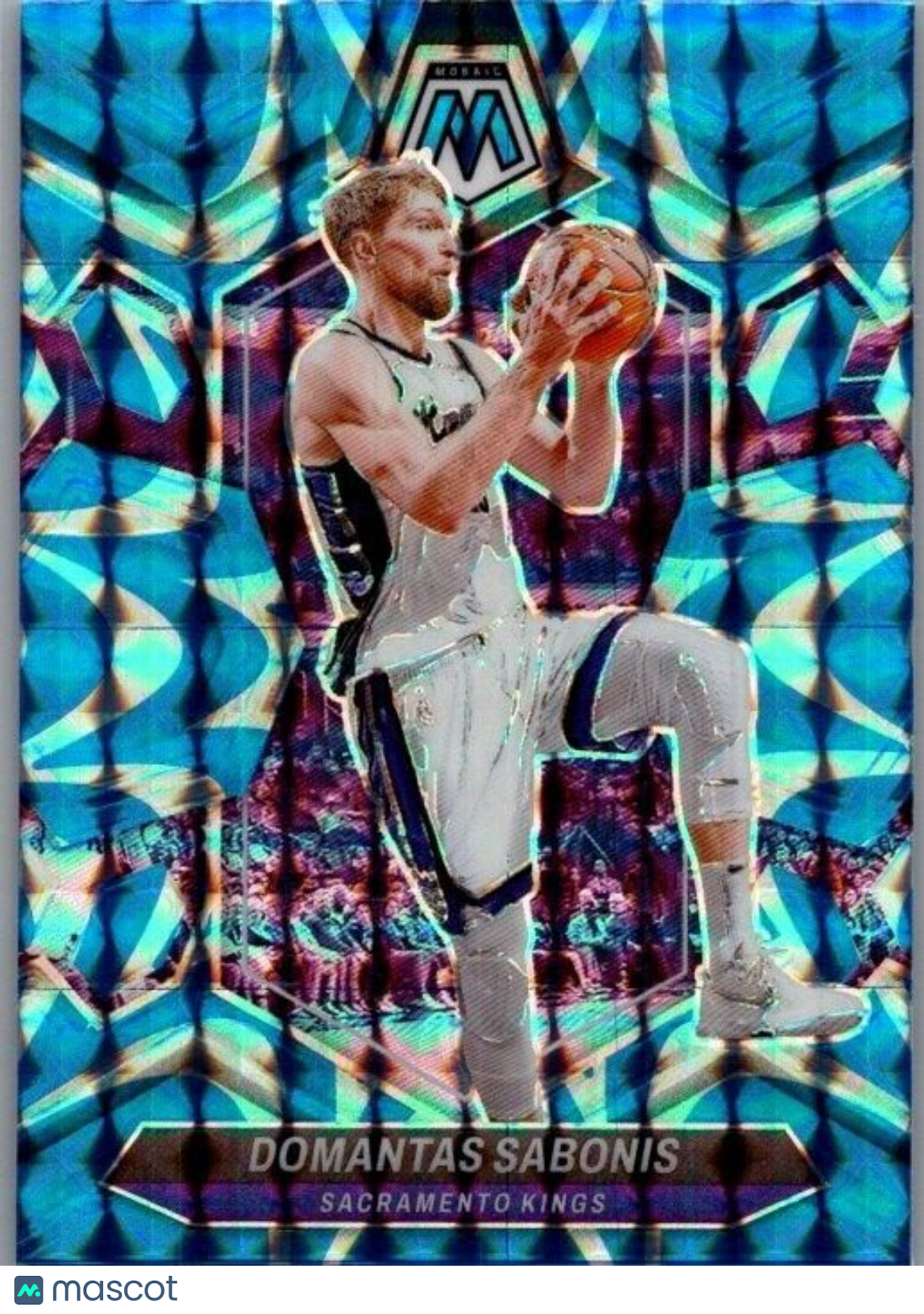 2023-24 Panini Mosaic - Reactive Blue Mosaic Prizm #76 Domantas Sabonis