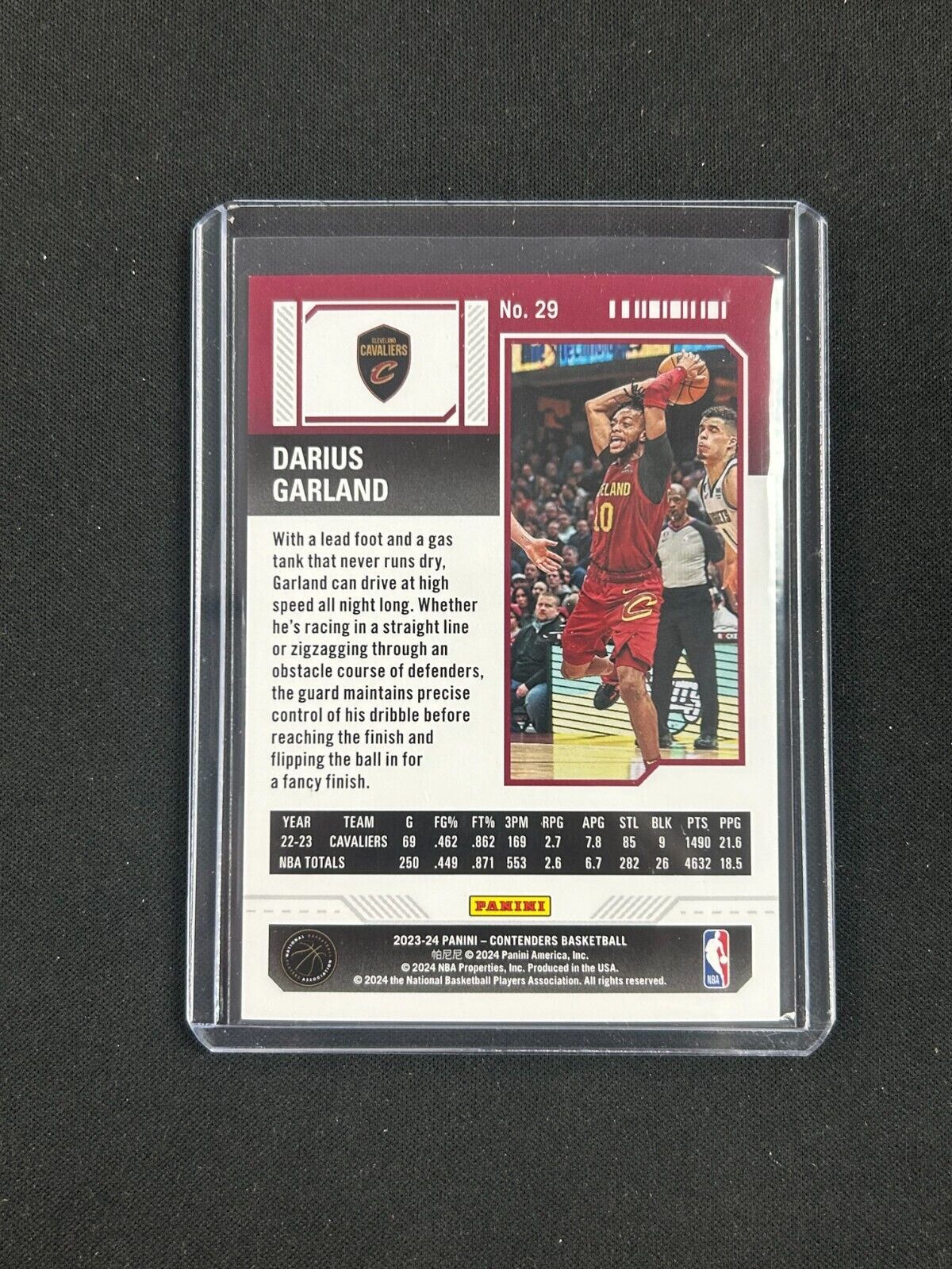 2023-24 Panini Contenders - Season Ticket #29 Darius Garland /75