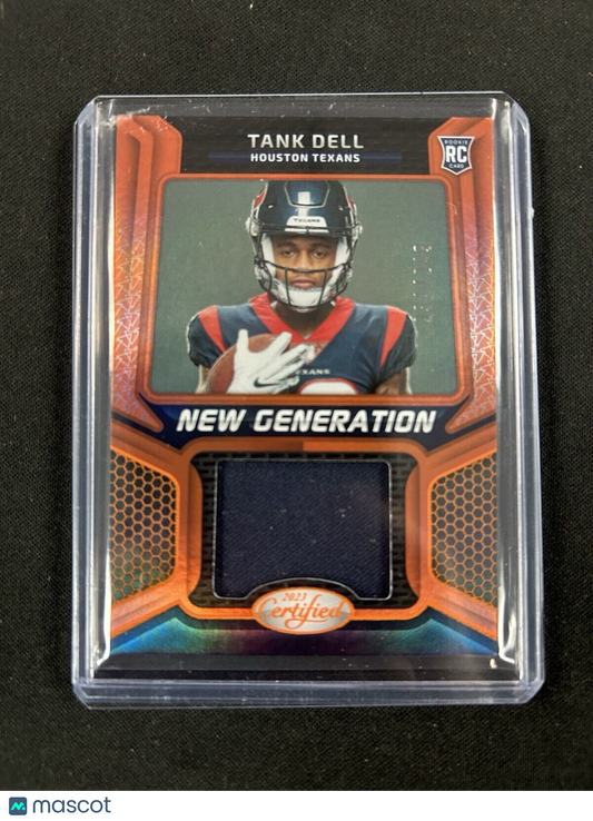 2023 Panini Certified New Generation Orange Tank Dell /249