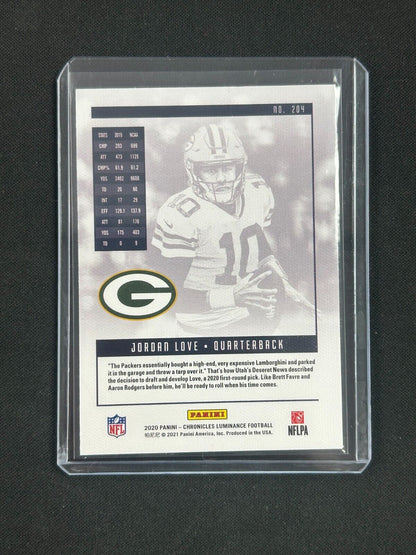 2020 Panini Chronicles - Luminance Rookies #204 Jordan Love (RC)