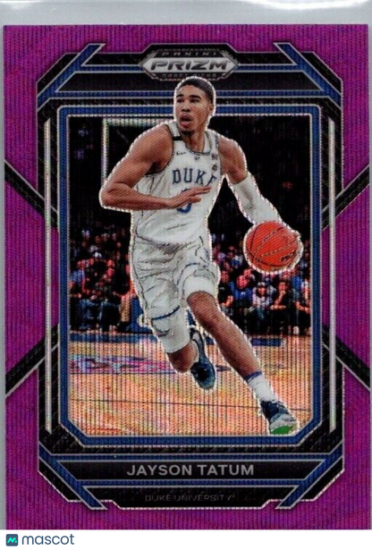 2023-24 Panini Prizm Draft Picks - Purple Wave #51 Jayson Tatum