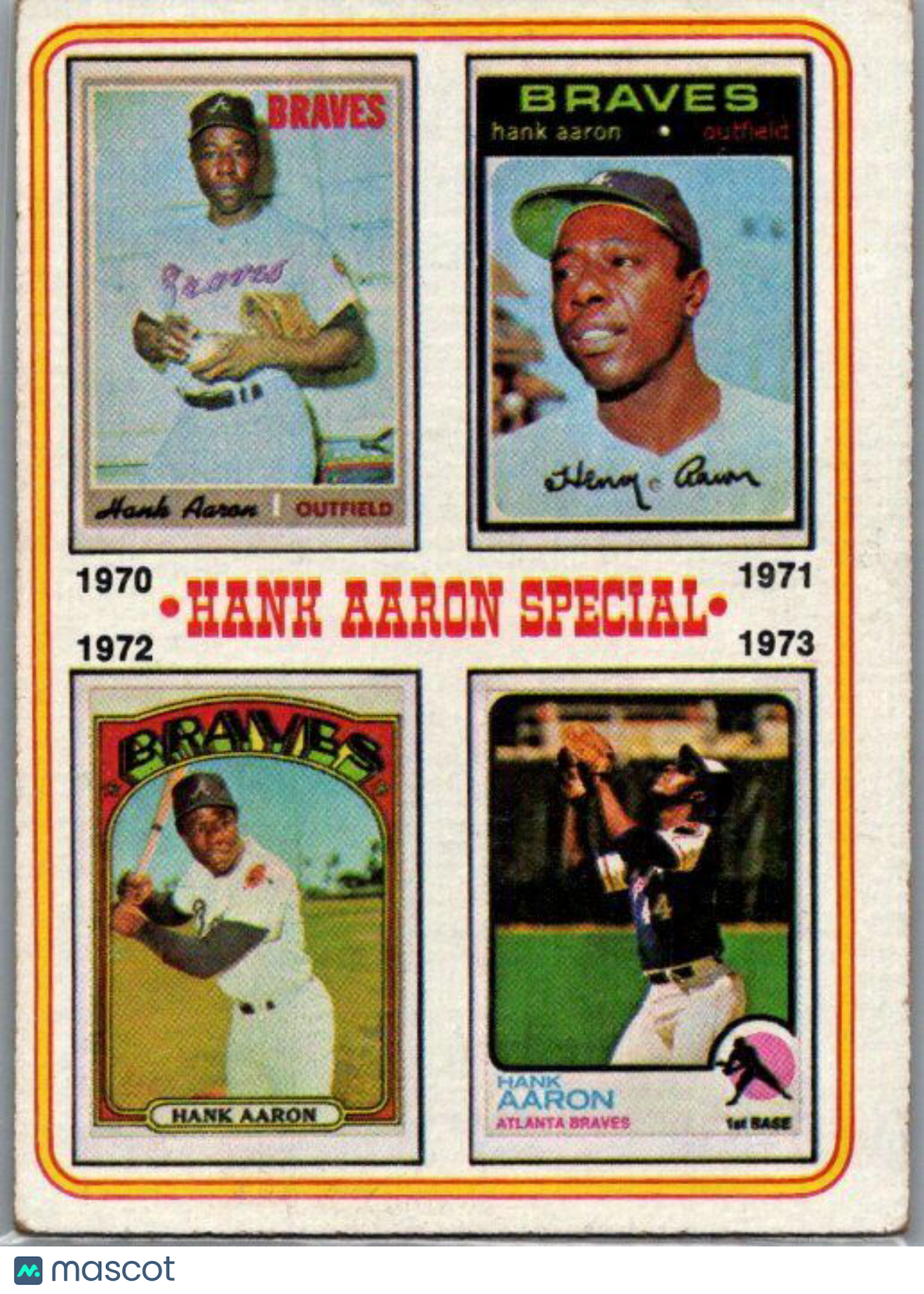 1974 Topps #6 Hank Aaron Special 1970-1973