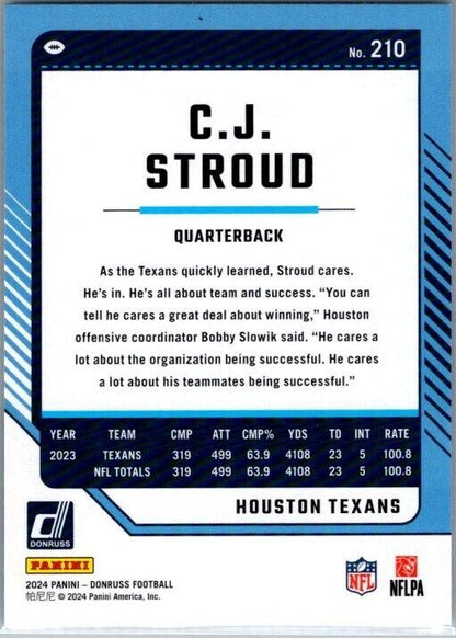 2024 Panini Donruss - #210 C.J. Stroud