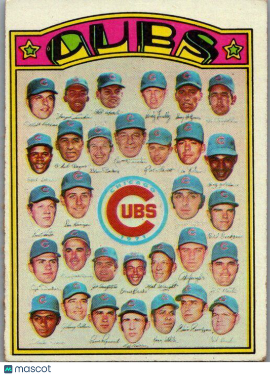 1972 Topps #192 Chicago Cubs