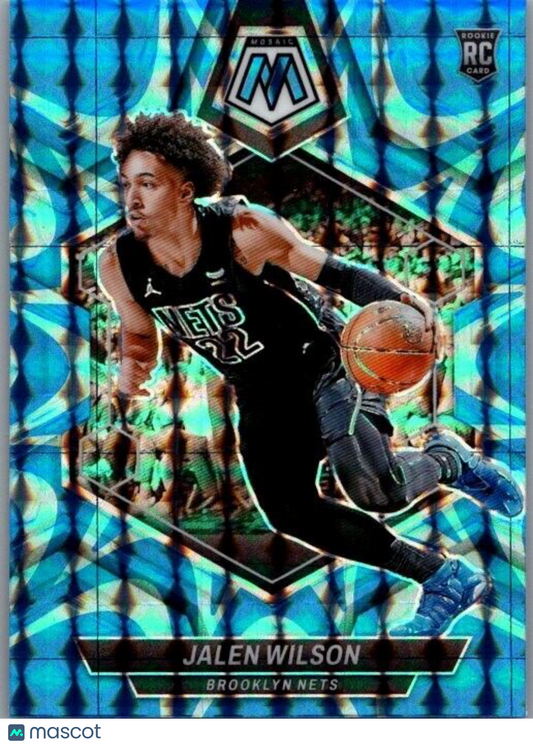 2023-24 Panini Mosaic - Rookies #203 Jalen Wilson (RC) Blue Reactive