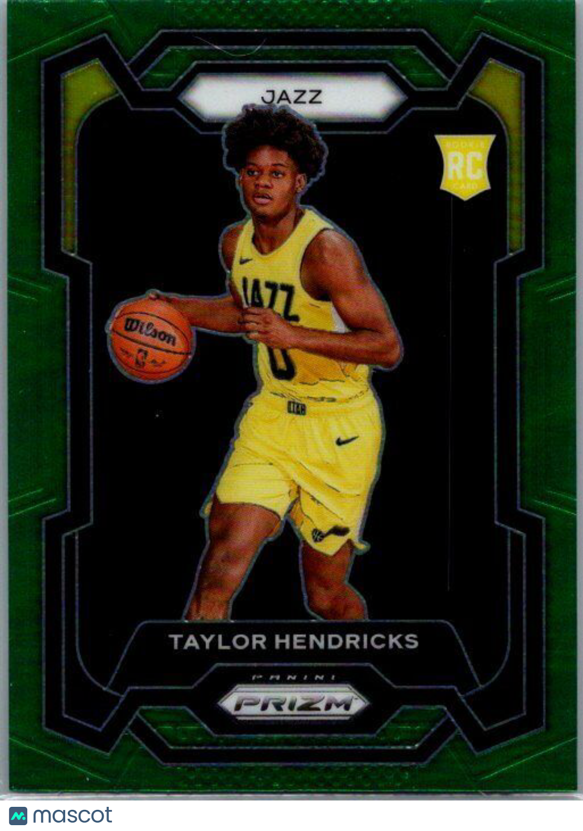 2023-24 Panini Prizm #161 Taylor Hendricks Prizms Green