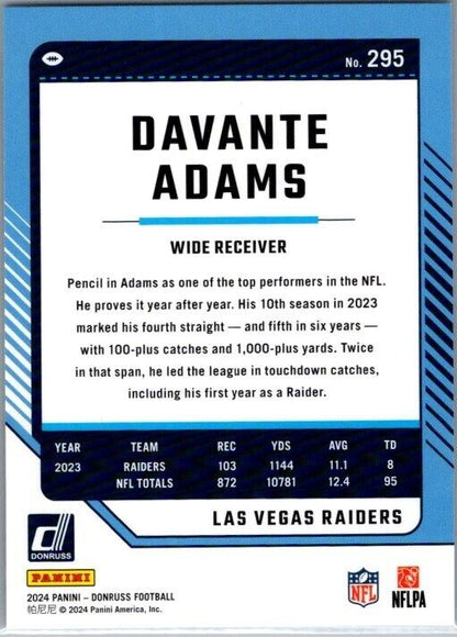 2024 Panini Donruss - #295 Davante Adams