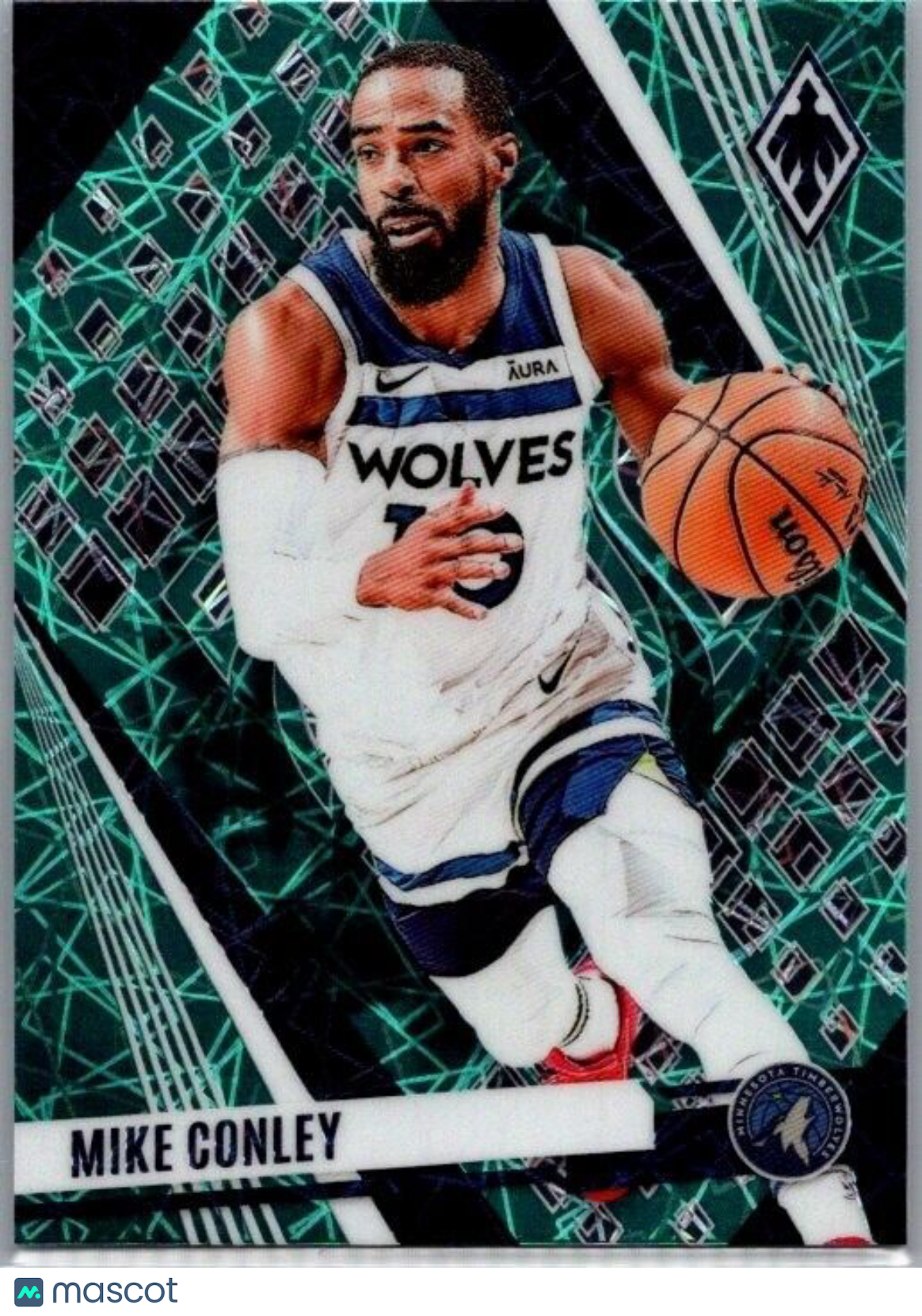 2023-24 Panini Phoenix - #48 Mike Conley Teal Lazer