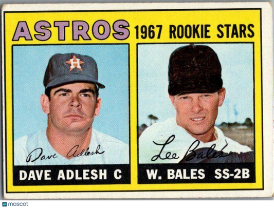 1967 Topps #51 Astros 1967 Rookie Stars (Dave Adlesh / Wes Bales)