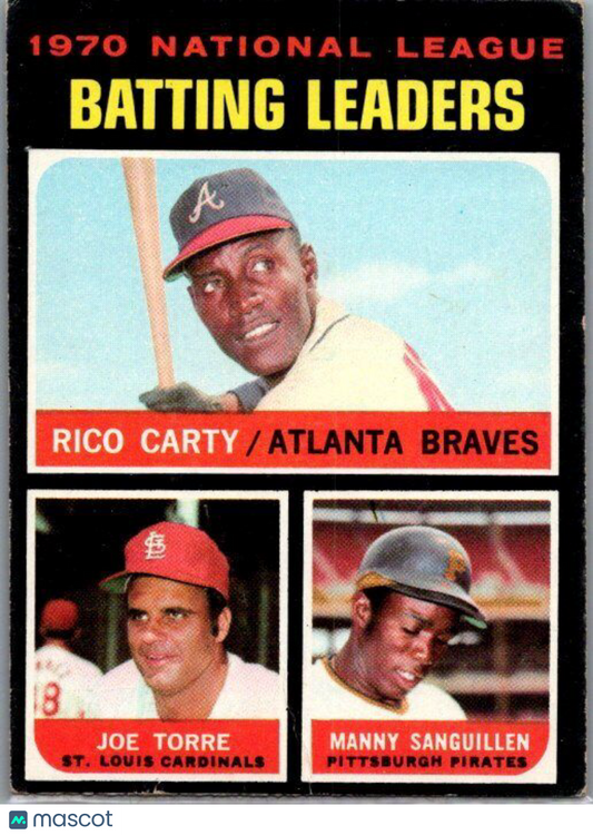 1971 Topps #62 1970 National League Batting Leaders