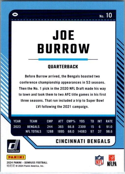 2024 Panini Donruss - #10 Joe Burrow