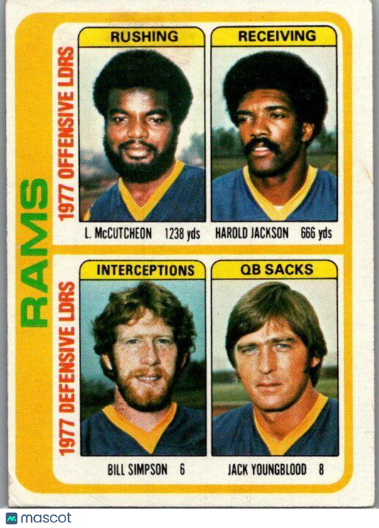 1978 Topps #513 McCutcheon / Jackson / Simpson /Youngblood