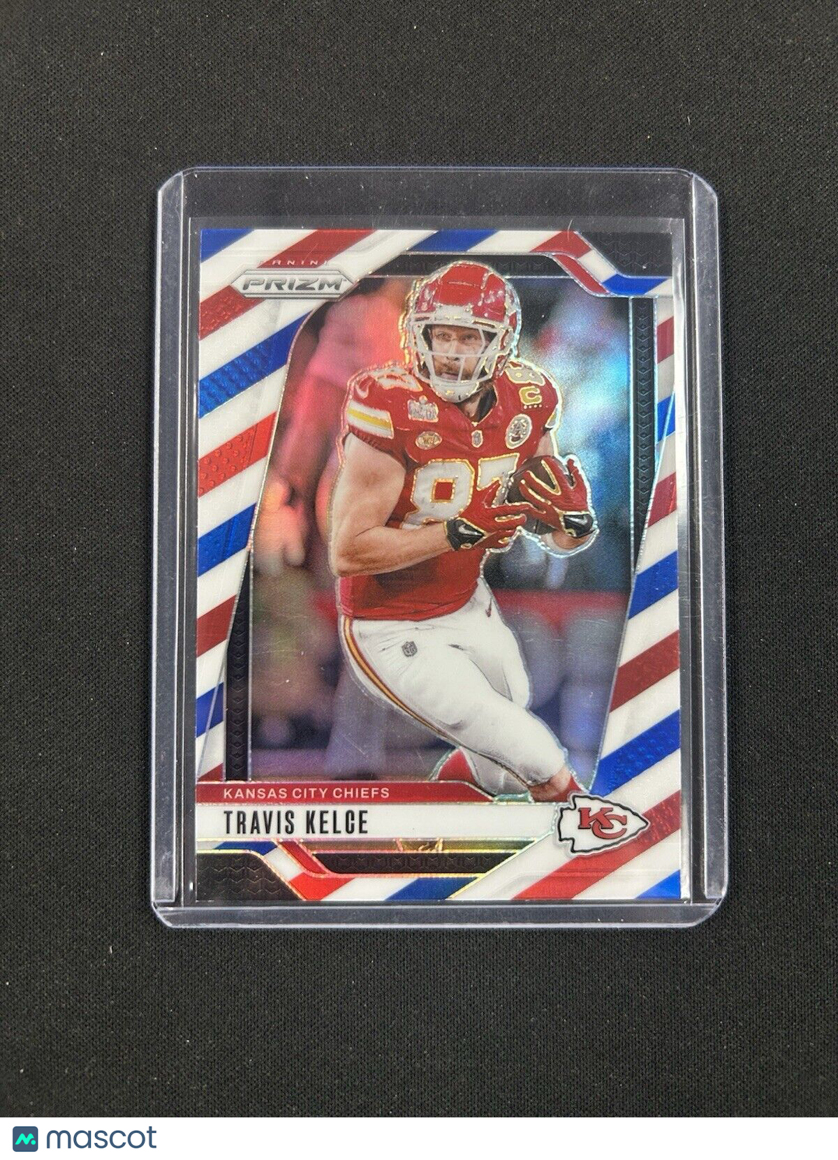 2024 Prizm Football Red White & Blue #140 Travis Kelce