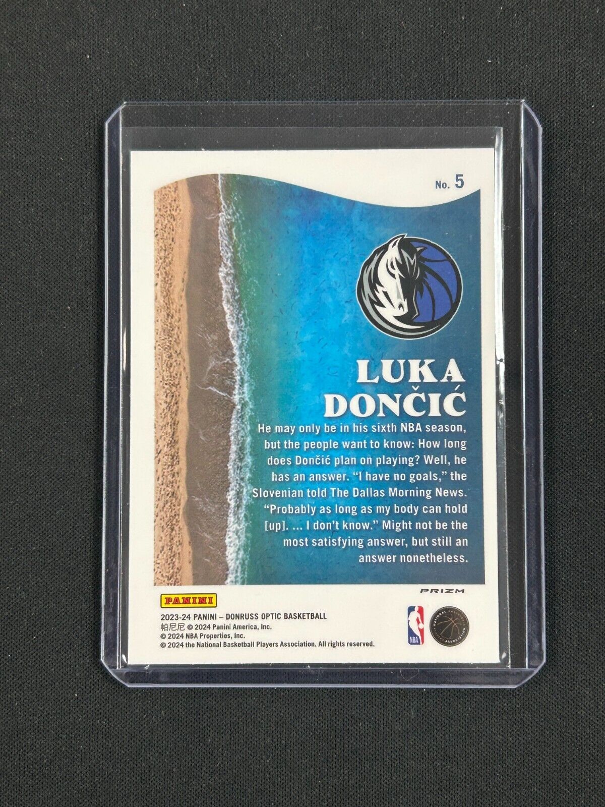 2023-24 Panini Donruss Optic Purple Splash #5 Luka Doncic