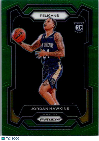 2023-24 Panini Prizm #130 Jordan Hawkins Prizms Green