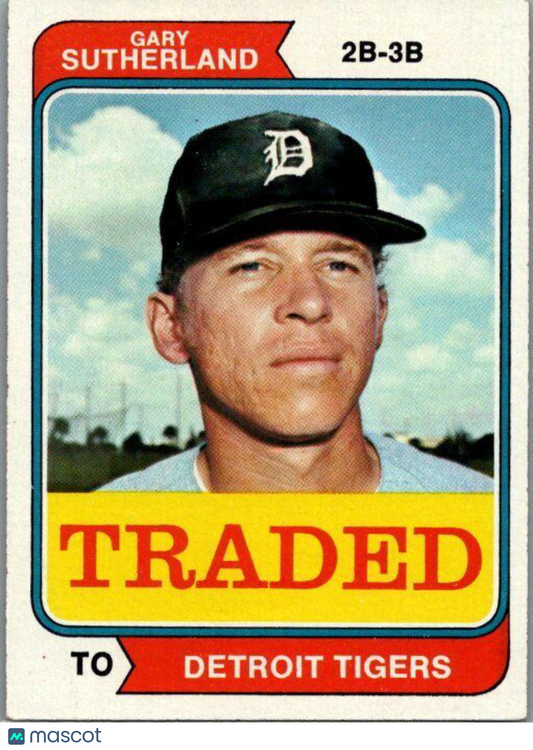 1974 Topps #428T Gary Sutherland Traded