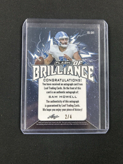 2022 Leaf Flash of Brilliance Sam Howell Auto /4