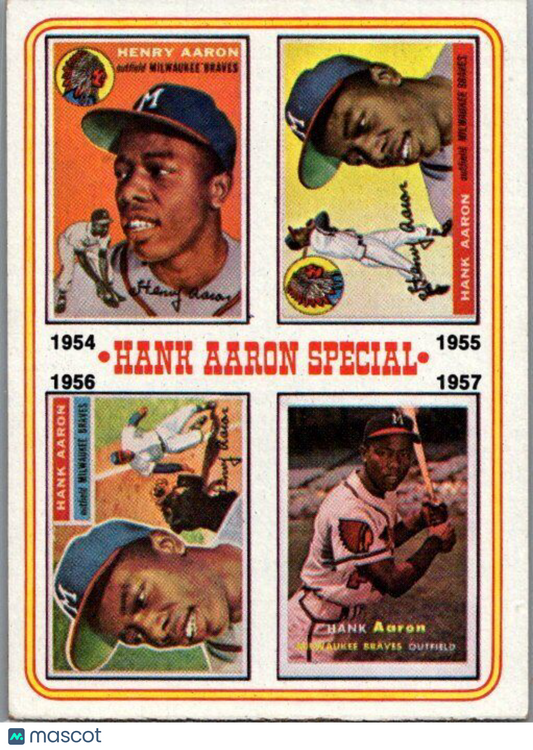 1974 Topps #2 Hank Aaron Special 1954-1957