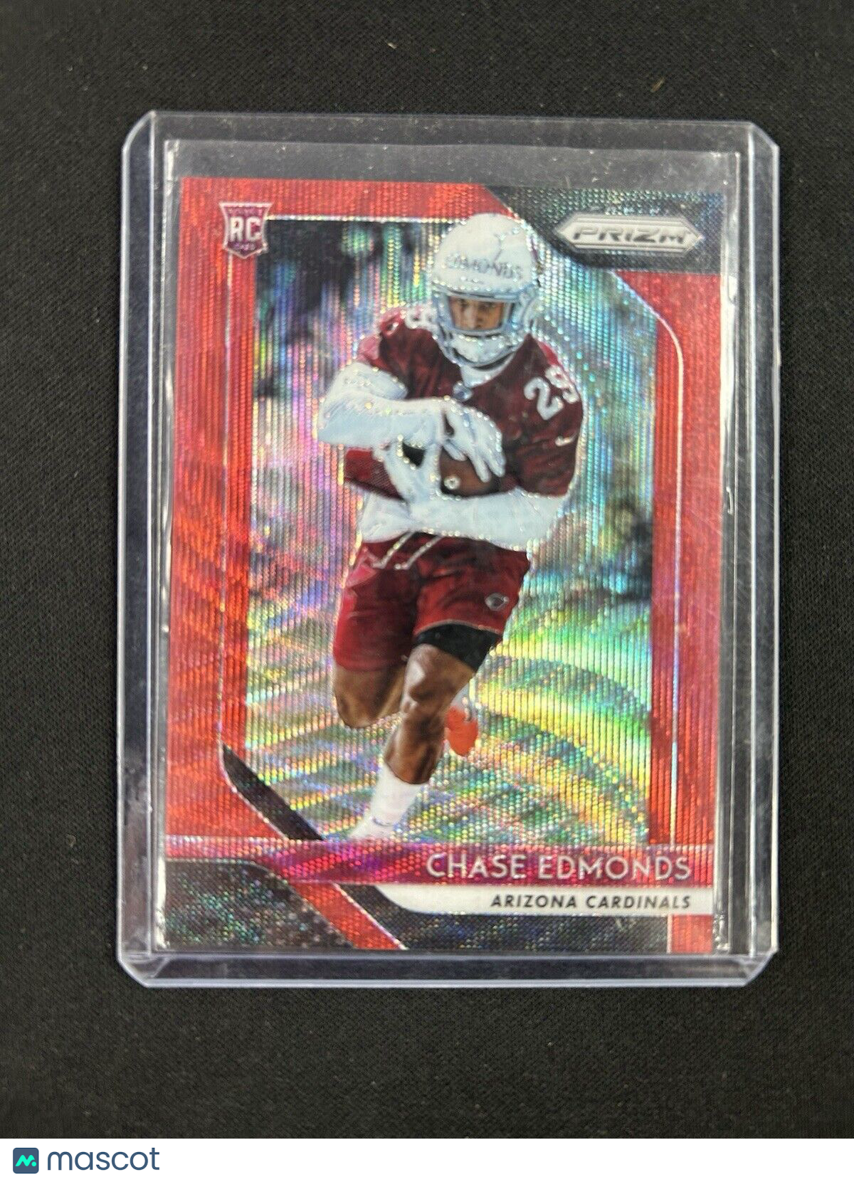 2018 Panini Prizm Rookie Red Wave Prizm #276 Chase Edmonds /149 RC