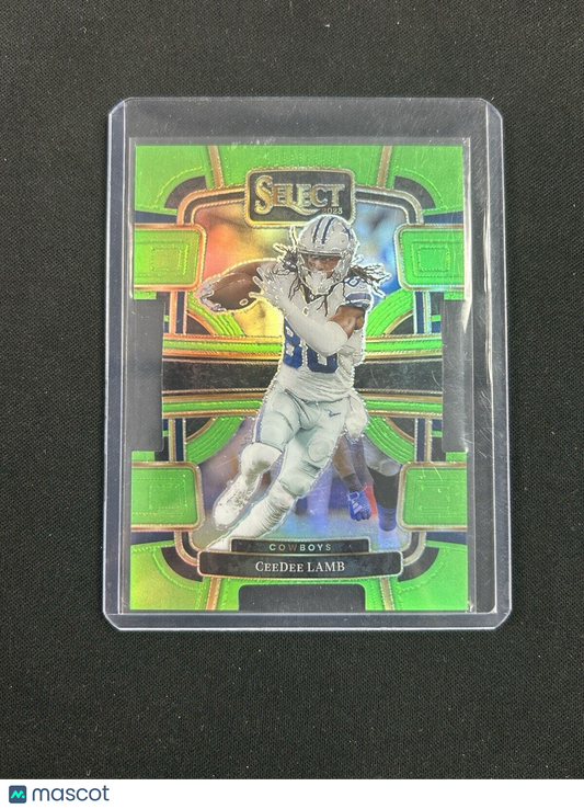 2023 Panini Select - Concourse Neon Green Prizm Die-Cut #29 CeeDee Lamb #/599