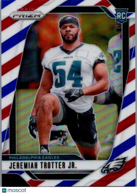 2024 Panini Prizm Football #349 Jeremiah Trotter Jr. Red White Blue Rookie (RC)