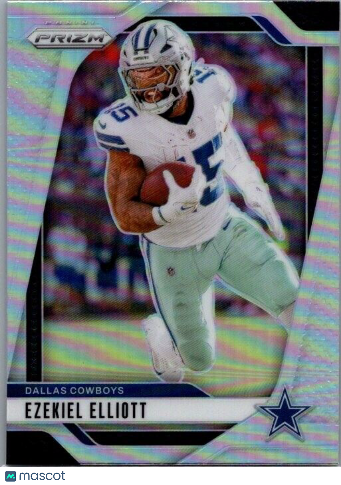 2024 Panini Prizm Football #74 Ezekiel Elliott Silver Prizm