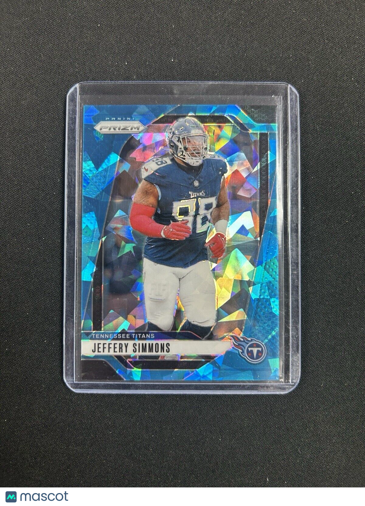 2024 Panini Prizm Blue Ice Prizm #282 Jeffery Simmons /99