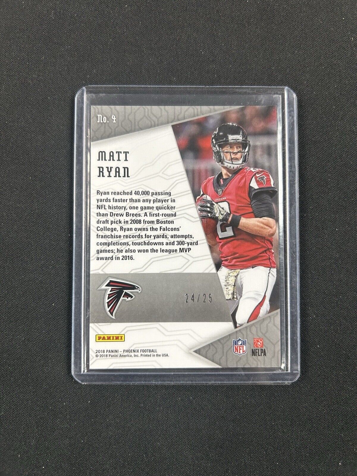 2018 Panini Phoenix - QB Vision Yellow #4 Matt Ryan /25