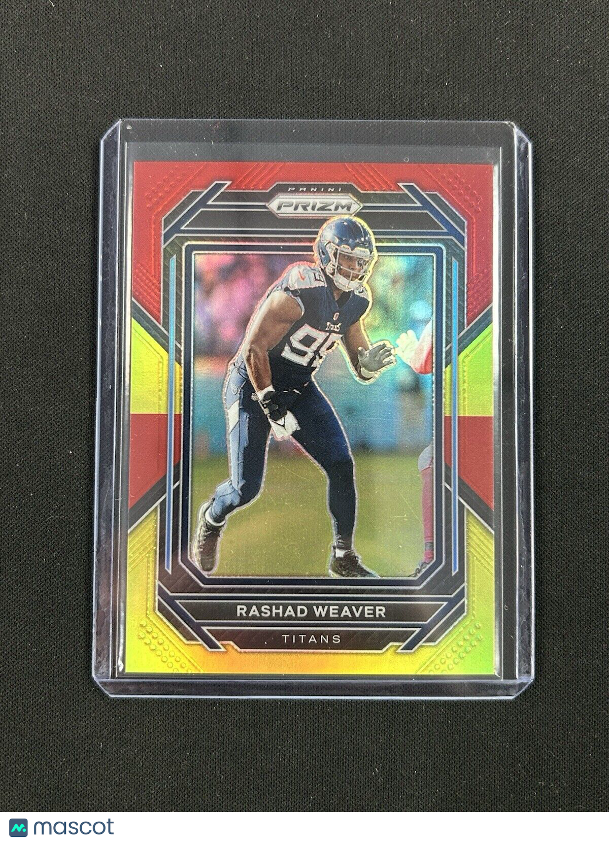 2022 Panini Prizm Red and Yellow Rashad Weaver /44