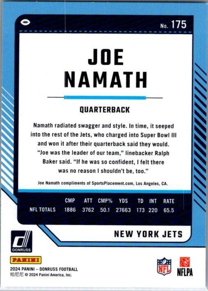 2024 Panini Donruss - #175 Joe Namath