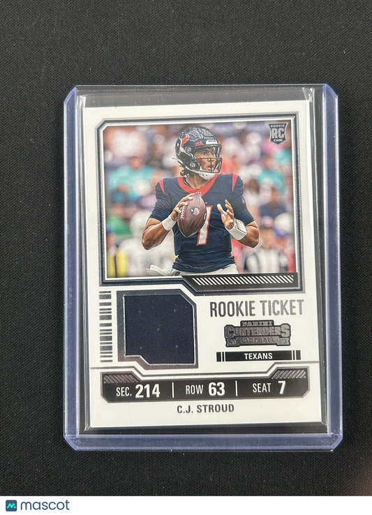 2023 Panini Contenders Rookie Ticket Patch #TS42 CJ Stroud