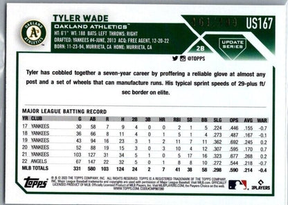 2023 Topps Update Series - Green Foil #US167 Tyler Wade /499