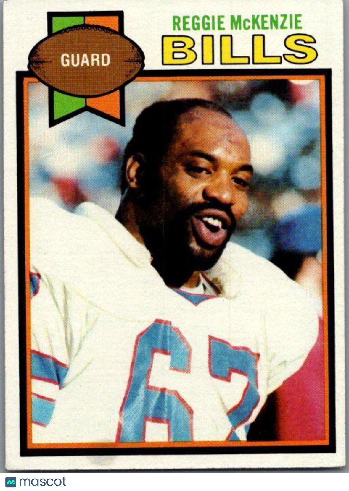 1979 Topps #468 Reggie McKenzie Cream Colored Back