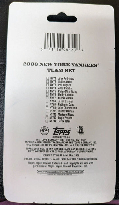 2008 Topps New York Yankees Team Set Sealed