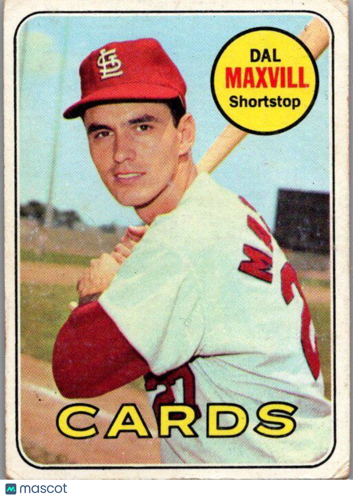 1969 Topps #320 Dal Maxvill