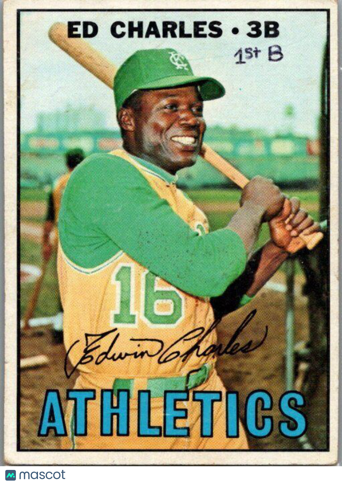 1967 Topps #182 Ed Charles