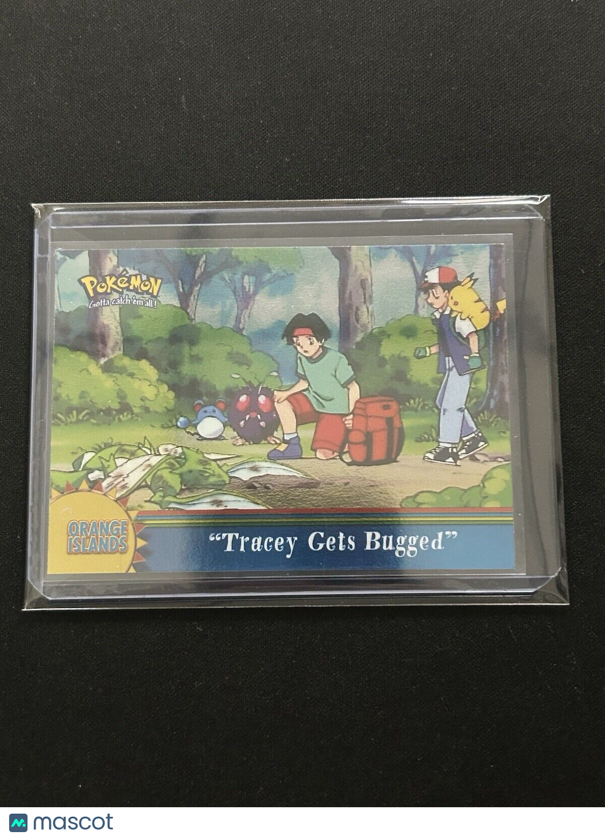 Pokemon Tracey Gets Bugged Topps Orange Islands 14 Rainbow Foil