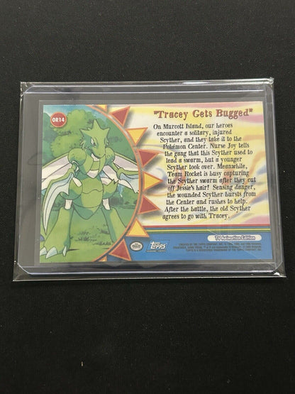 Pokemon Tracey Gets Bugged Topps Orange Islands 14 Rainbow Foil