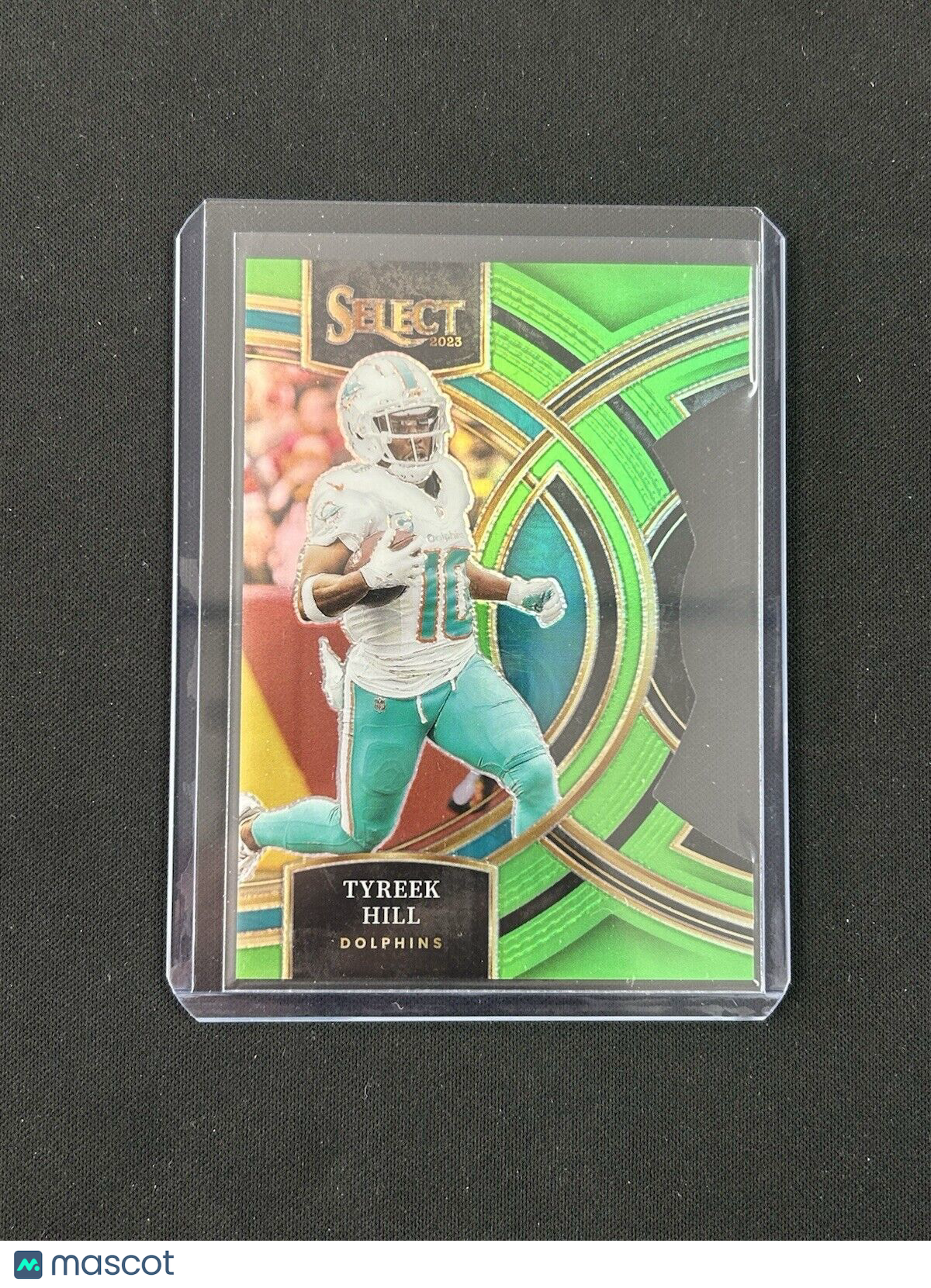 2023 Panini Select Neon Green Prizm Die Cut #142 Tyreek Hill /499