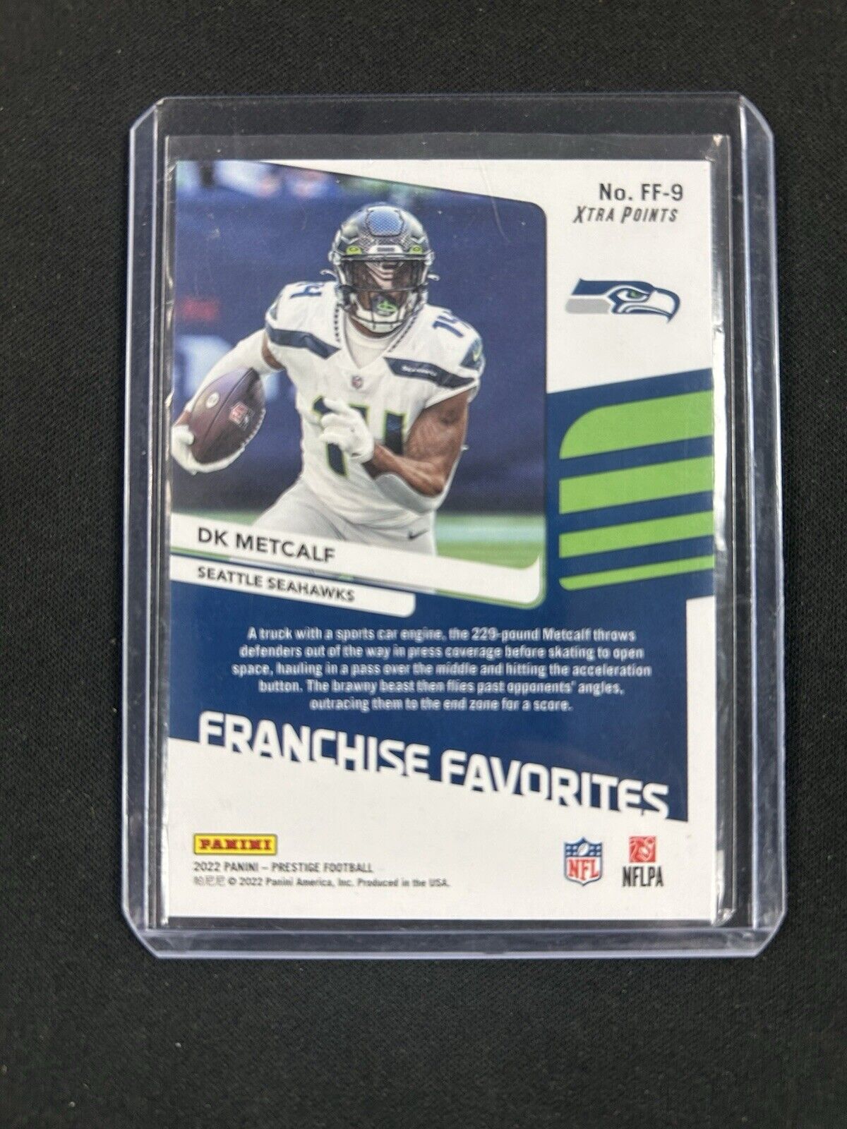 2022 Panini Prestige Xtra Points Franchise Favorites Blue #FF-9 DK Metcalf /299