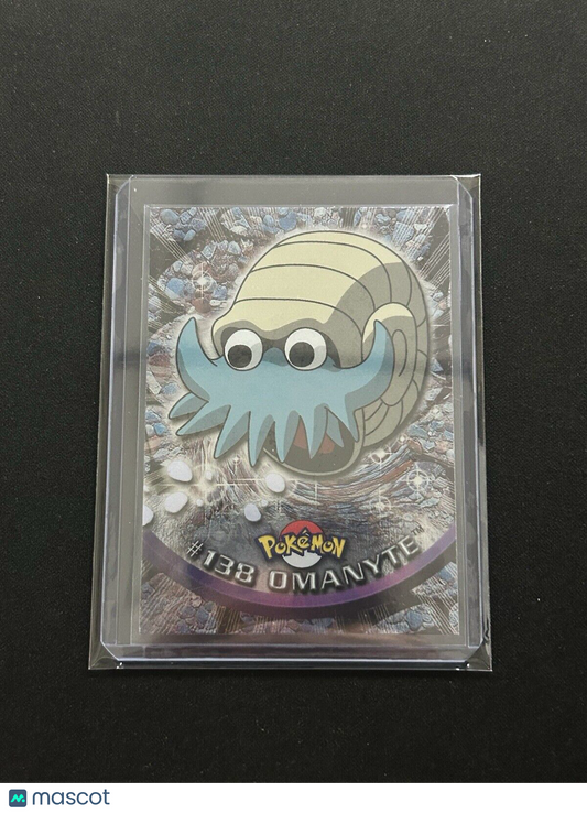 MINT Pokemon Topps Chrome #138 Omanyte Silver Foil Card