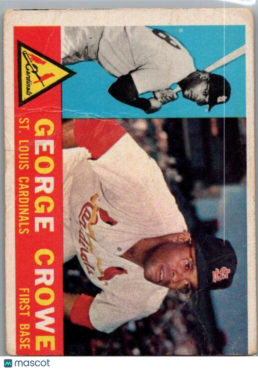 1960 Topps #419a George Crowe White back