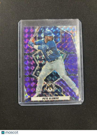 2022 Panini Mosaic Purple Prizm Refractor #198 Pete Alonso SP /49